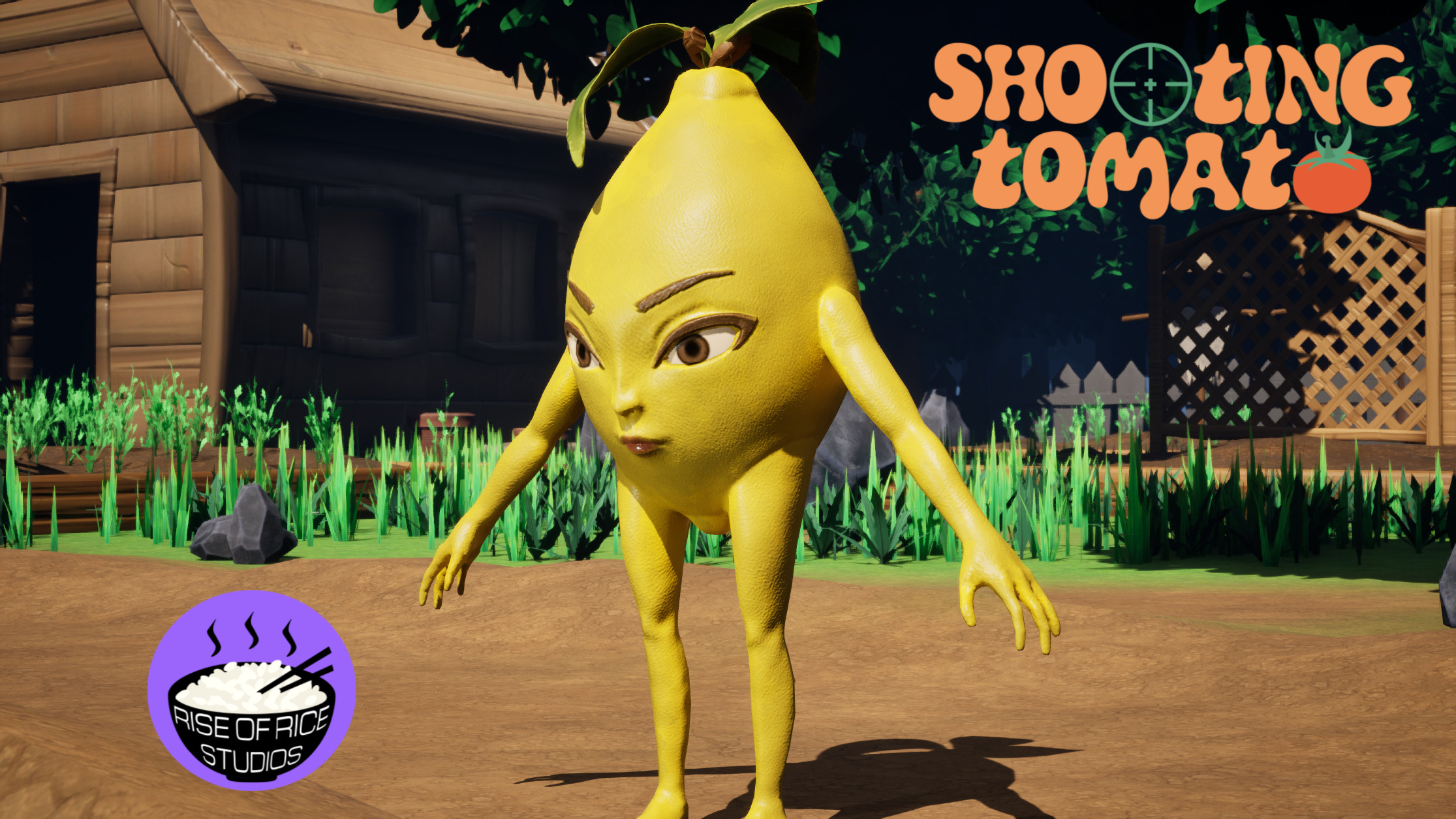 Ingame-Ausschnitt aus dem Spiel Shooting Tomato mit dem Charakter Ashley / Ingame picture out of the game Shooting Tomato of the character Ashley